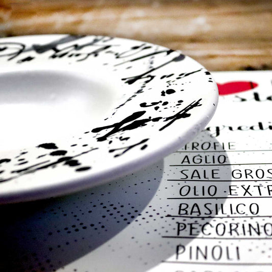 Set di Piatti Fondi Calligraphy