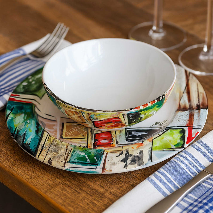 MOD Deruta Lab — Sottopiatto con ciotola Crisalide