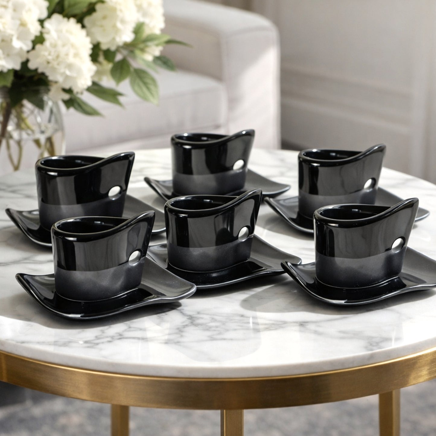 Set 6 Tazzine Double Side