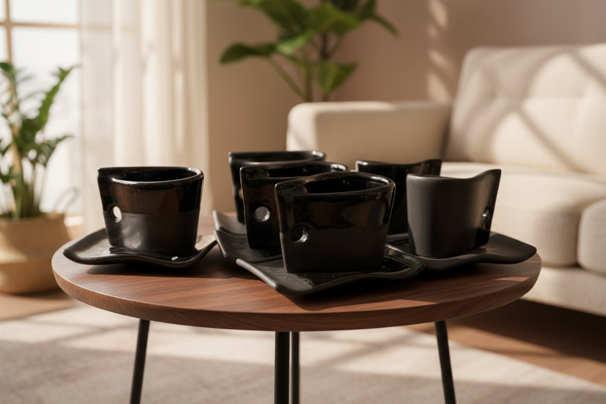 Set 6 Tazzine Double Side