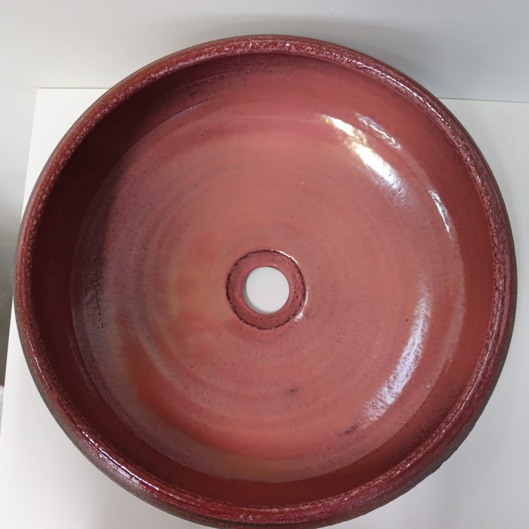 Lavabo da Appoggio Rosso Fiammato