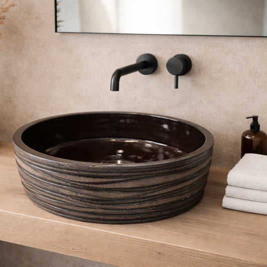 Lavabo da Appoggio Miele Manganese